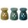 Eden Ceramic Oil Burner with Diamond Cut-outs