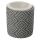 Eden Grey Patterned Concrete Oil Burner with Ceramic Dish