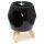 Eden Black Abstract Ceramic Oil Burner with Feet
