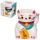White Maneki Neko Lucky Cat Ceramic Oil Burner