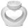 Eden White Ceramic Heart Shaped Double Dish Oil & Wax Burner