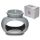 Eden Grey Ceramic Oval Double Dish Oil & Wax Burner