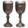 Decorative Brushed Gold Wood Effect Pirate Goblet