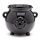 Black Witches Cauldron Shaped Ceramic Indoor Freestanding Planter/Plant Pot