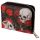 Skulls and Roses Zip Around Small Wallet Purse
