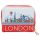 London Icons Zip Around Small Wallet Purse