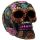 Metallic Day of the Dead Daisy & Flower Skull Decoration