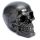 Metallic Black Skull Decoration