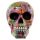 Rainbow Marble Effect Skull Ornament