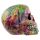 Rainbow Marble Effect Skull Ornament