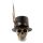 Steampunk Style Skull with Top Hat & Feathers