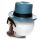 Skull Wearing Glasses & Trilby Hat Money Box