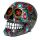 Day of the Dead Floral Print Skull Ornament