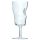 Set of 2 Glass Skull Head Shaped Wine Glasses