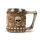 Decorative Skull & Bone Tankard with Bone Handle