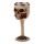 Decorative Skulls with Red Rose in Mouth Goblet