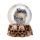 Gruesome Skull Snow Globe with Animals