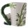 Panda with Bamboo Decal Ceramic Shaped Handle Mug