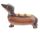 Sausage Dog in a Bun & Mustard Fast Food Ceramic Salt & Pepper Set