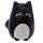 Feline Fine Black & Grey Cat Ceramic Salt & Pepper Set