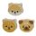 Adoramals Pets Pug, Cat & Shiba Inu 3 Piece Eraser Set