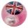 Union Jack Glitter LED Flashing Bouncy Ball