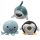 Queasy Squeezies Adoramals Sealife Octopus, Shark, Penguin Plush Squeezy Toy