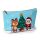 Christmas Festive Friends Medium PVC Toiletry Makeup Wash Bag