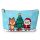 Christmas Festive Friends Medium PVC Toiletry Makeup Wash Bag