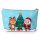 Christmas Festive Friends Medium PVC Toiletry Makeup Wash Bag