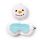 Relaxeazzz Christmas Snowman Plush Travel Pillow & Eye Mask