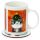 Angie Rozelaar Planet Cat Christmas Porcelain Mug & Coaster Set