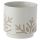 Christmas Snowflake White Stoneware Indoor Plant Pot Small