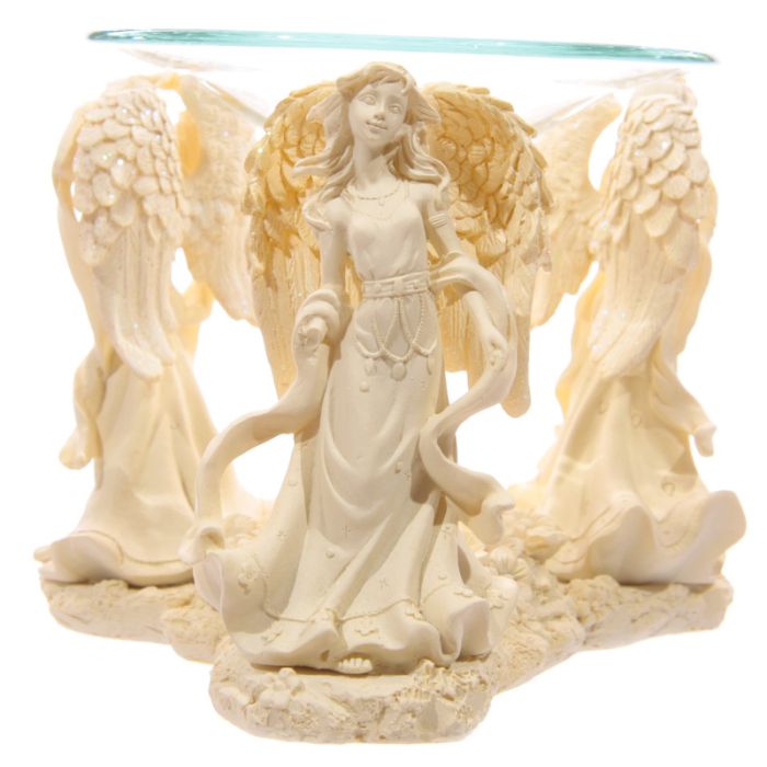 Cream Angel Figurine Oil Burner & Wax Burner