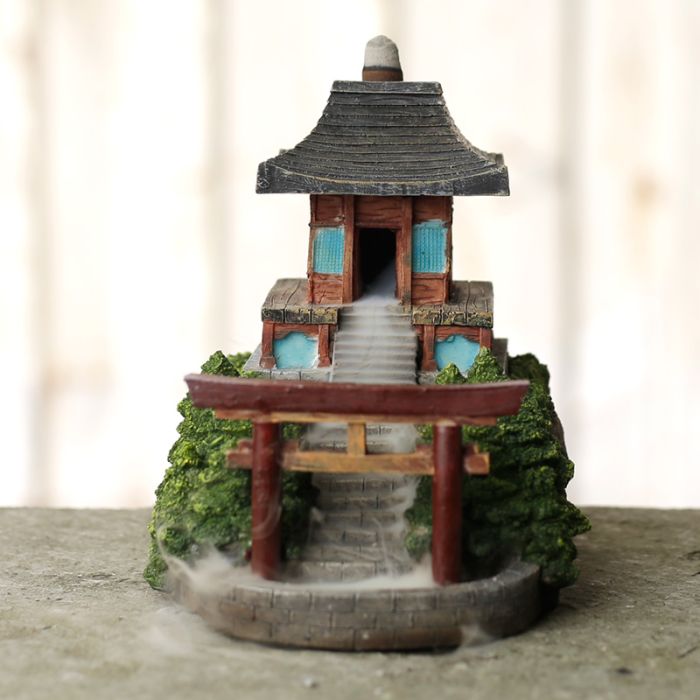 Japanese Garden Temple Backflow Incense Burner
