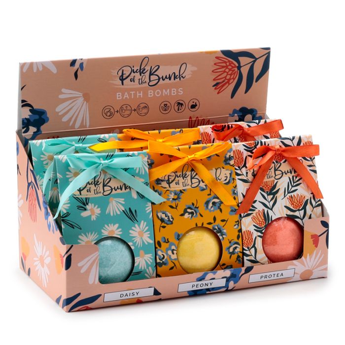 Pick of the Bunch Daisy Lane, Peony & Protea Bath Bomb in Gift Box