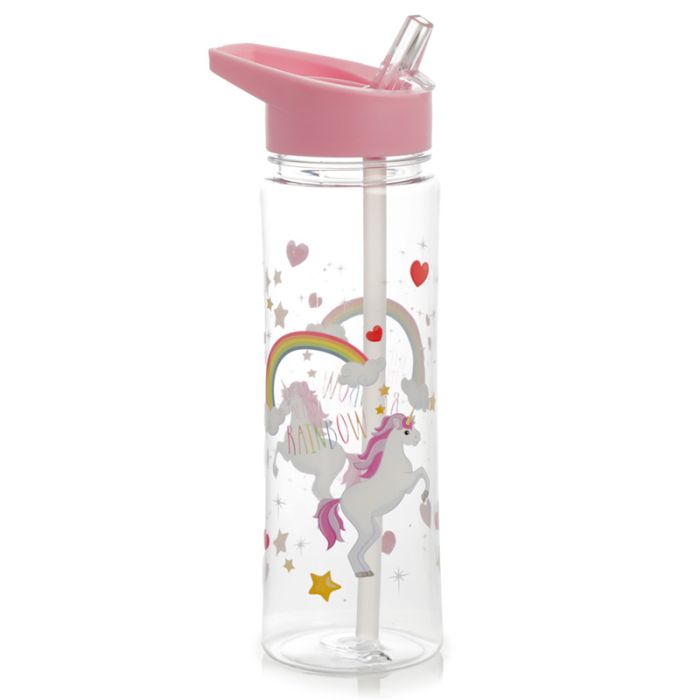 Shatterproof 550ml Water Bottle Enchanted Rainbows Unicorn