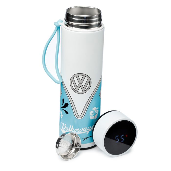 Volkswagen VW T1 Camper Bus Surf Hot & Cold Digital Thermometer Bottle