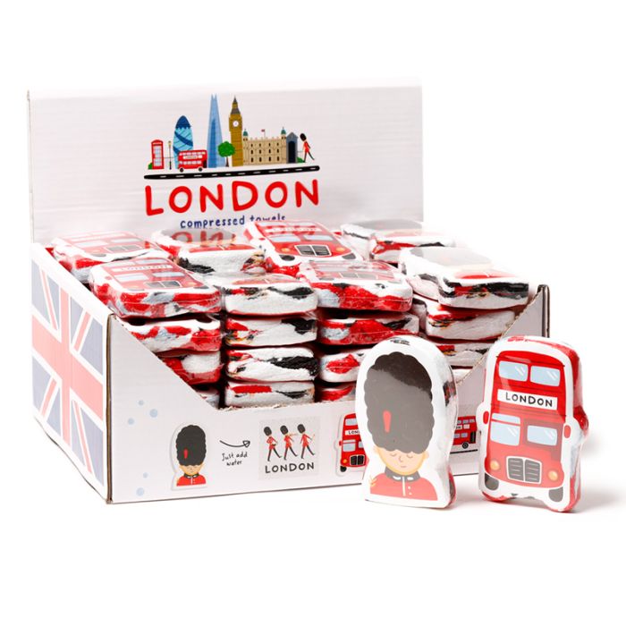 London Icons Compressed Travel Towel