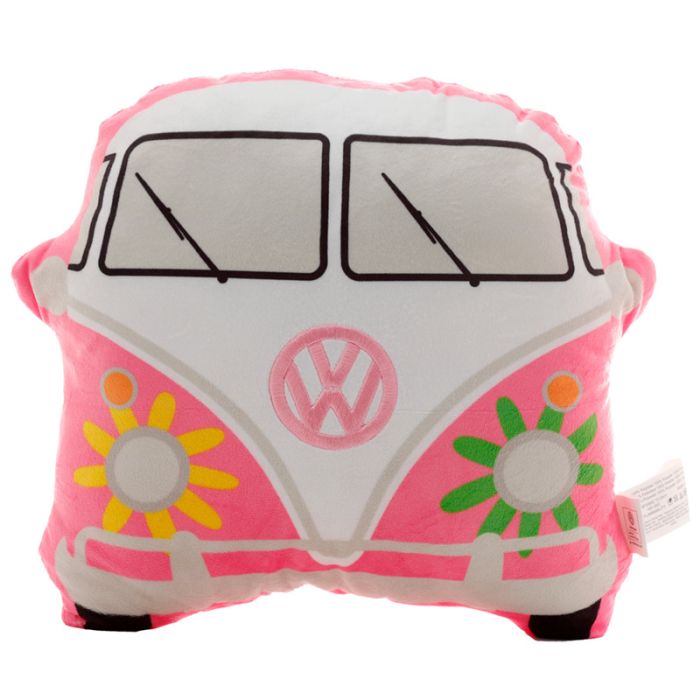 Plush Volkswagen VW T1 Camper Bus Shaped Summer Cushion