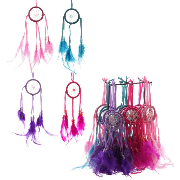 Bright Mini Feather Dreamcatchers