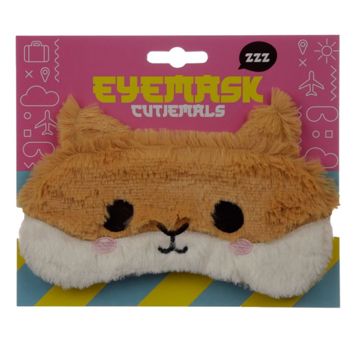Plush Adoramals Hamster Eye Mask