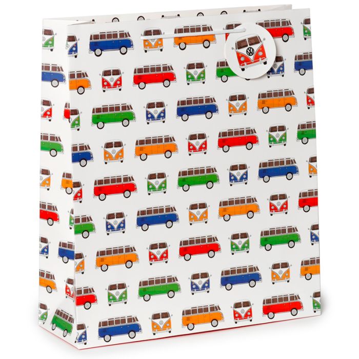 Volkswagen VW T1 Camper Bus Multi Design Gift Bag Extra Large