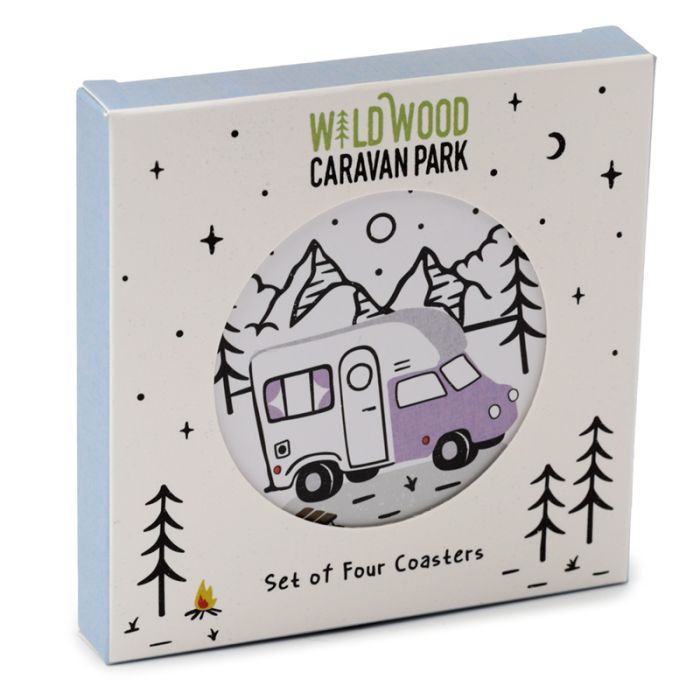 Wildwood Caravan Set of 4 Cork Coasters