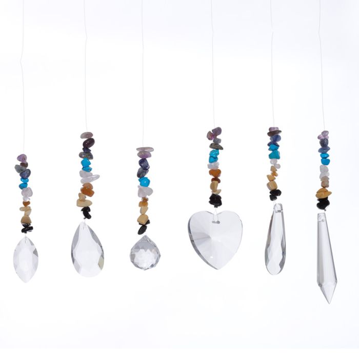Gemstone Crystal Chakra Suncatcher