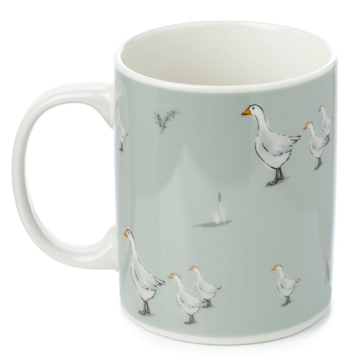 Willow Farm Geese Porcelain Mug