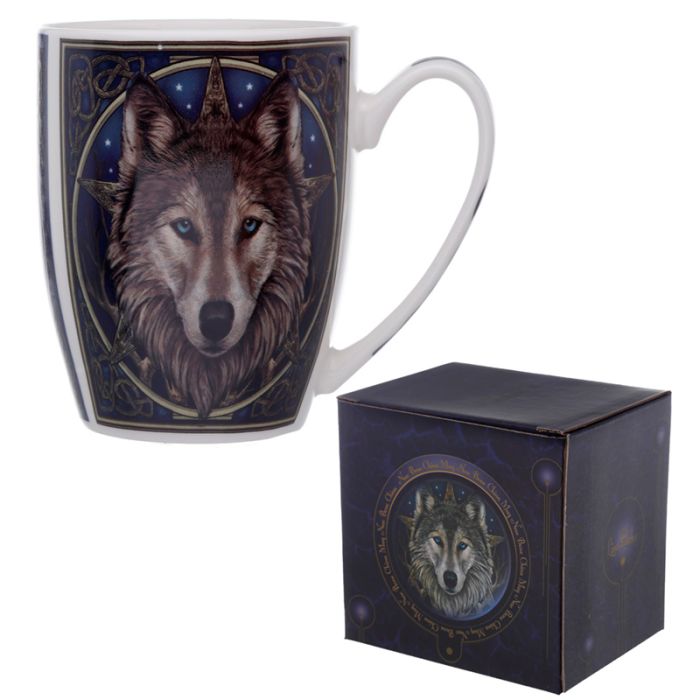 Lisa Parker Wolf Head Porcelain Mug