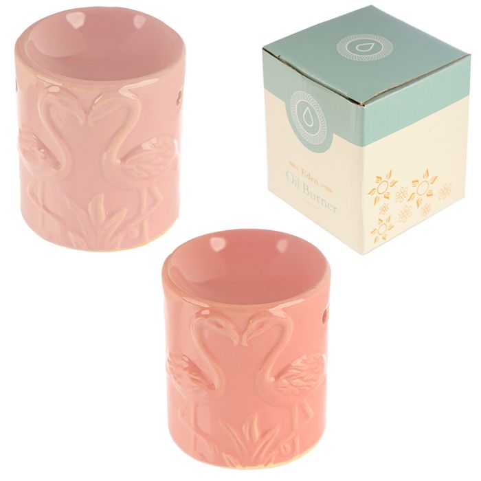 Eden Pink Flamingos Ceramic Oil Burner