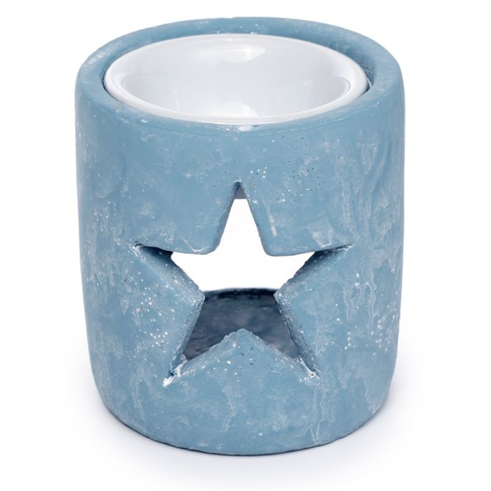Blue Eden Christmas Star Concrete Oil Burner