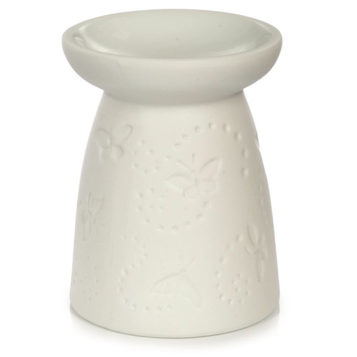 Butterfly & Moth Embossed Eden Ceramic Oil & Wax Burner